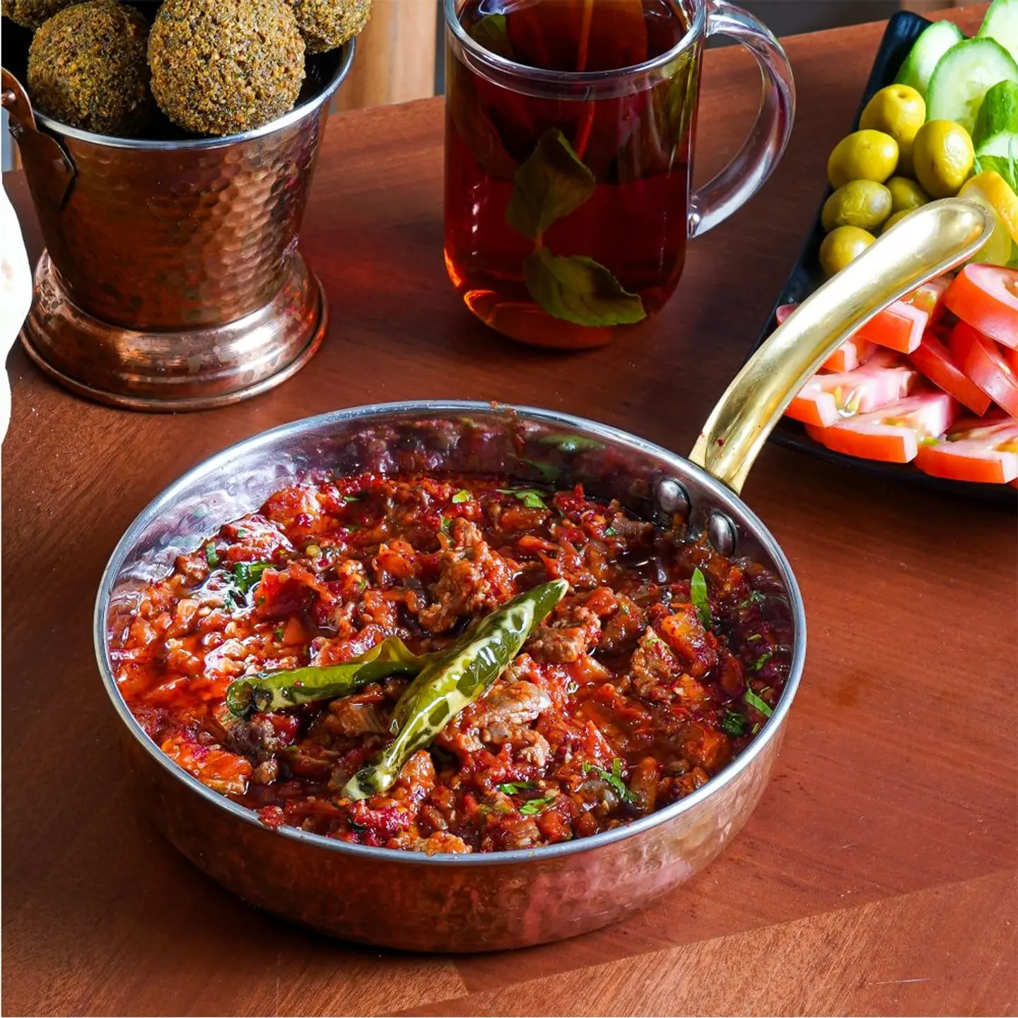 قلاية بندورة لحم