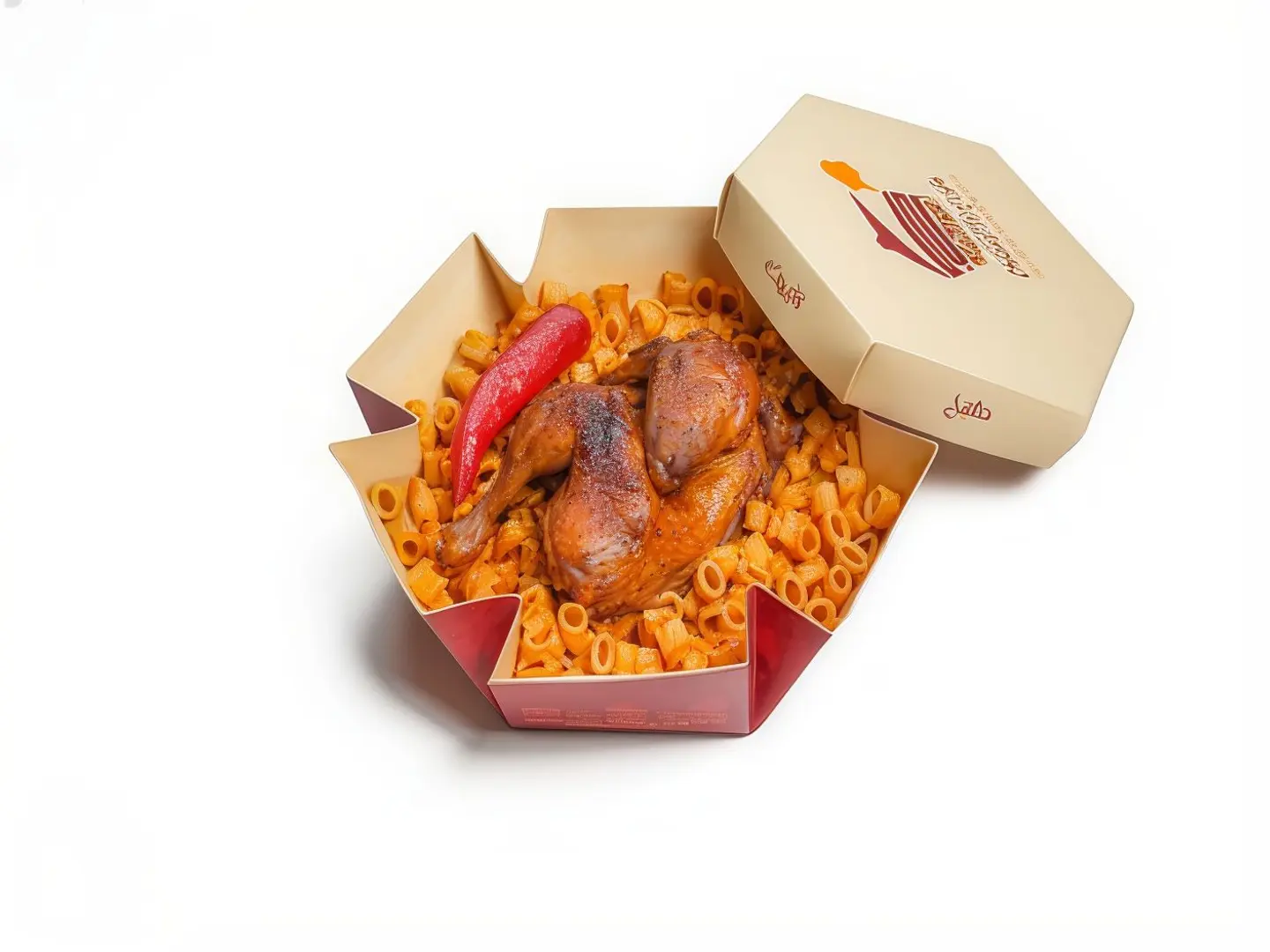 كبسة المكرونة دجاج