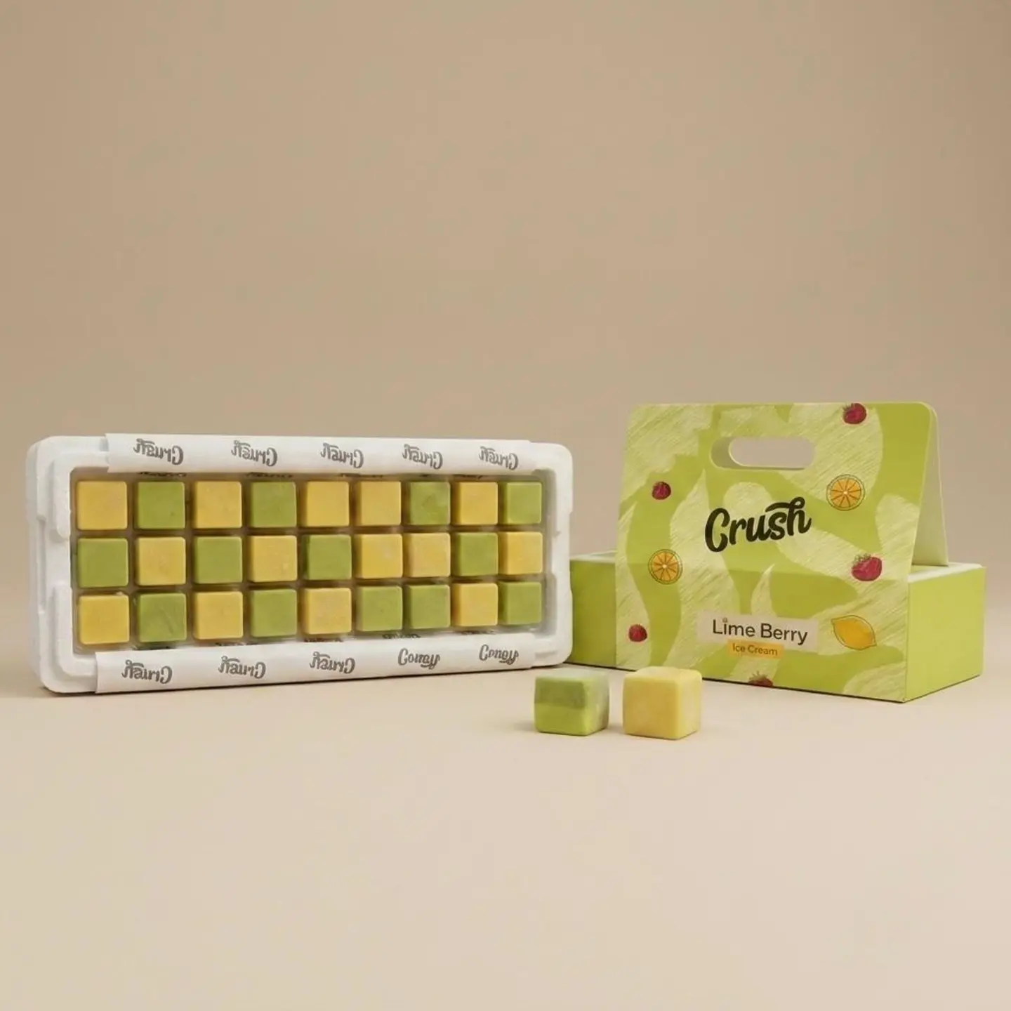 Crush Lime Berry Ice Cream Bites