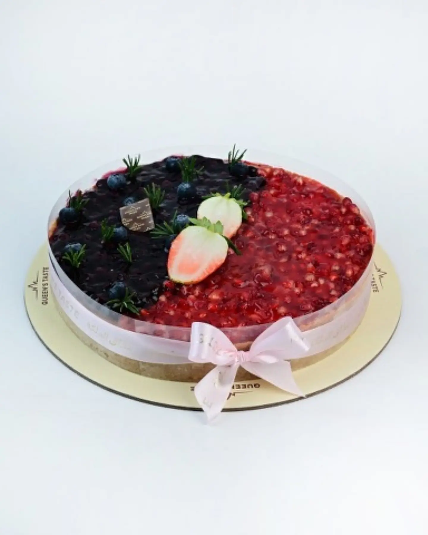 Half Pomegranate Half Blueberry Cheesecake 3748