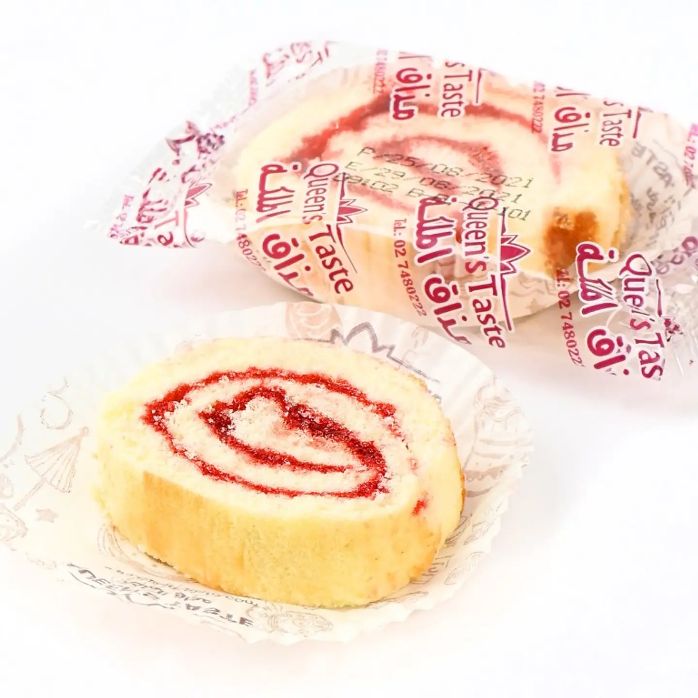 Wrapped Strawberry Swiss Roll Cake 5716