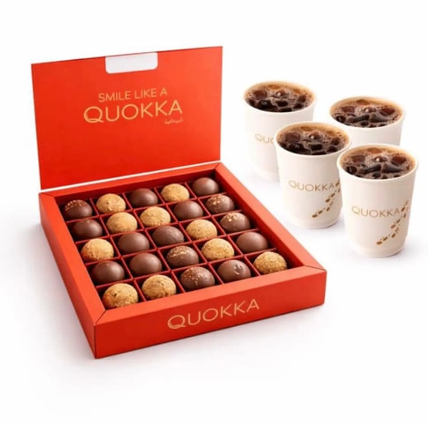 كواكا بايتس مع أربع أكواب قهوة اليوم