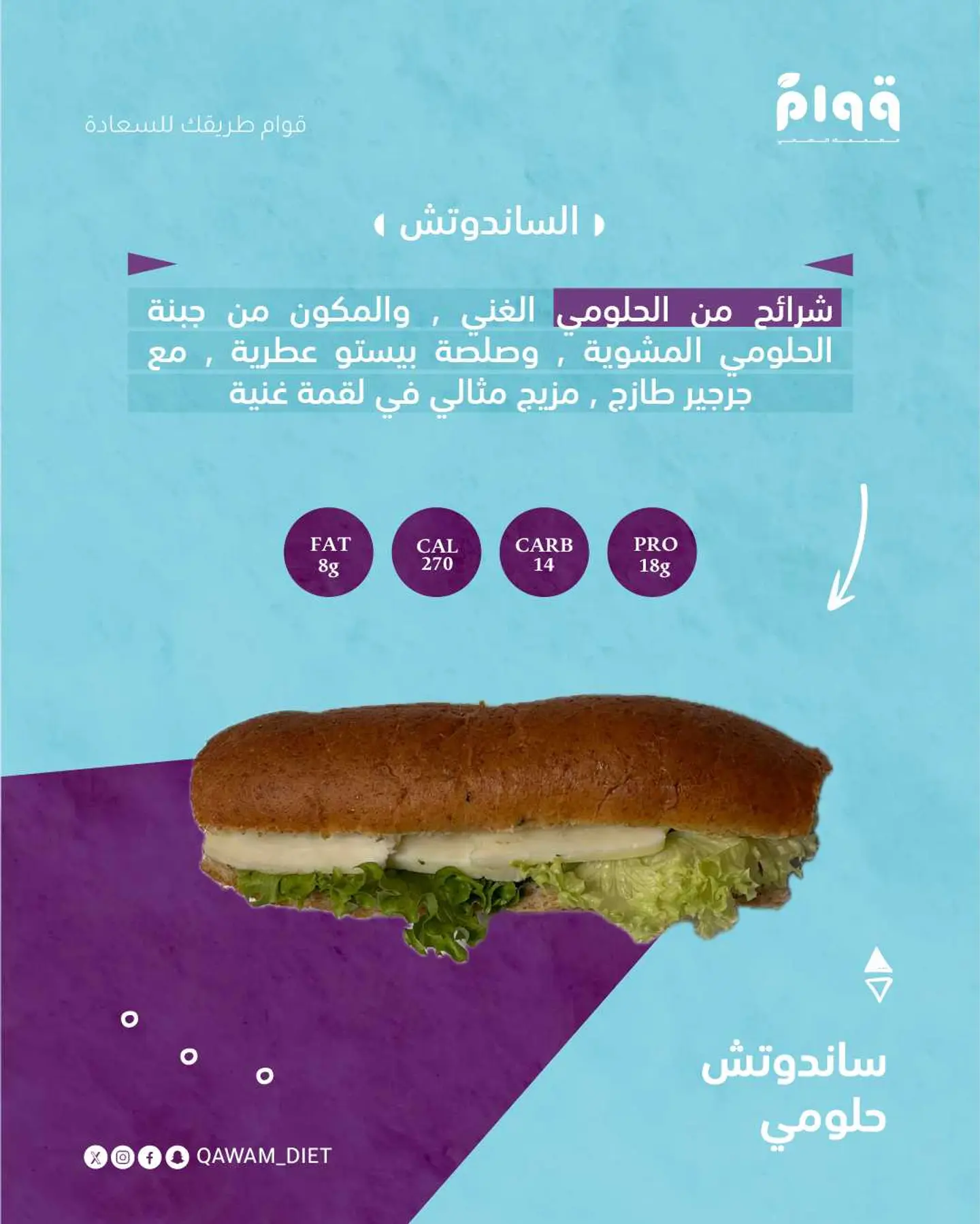 ساندوتش حلوم