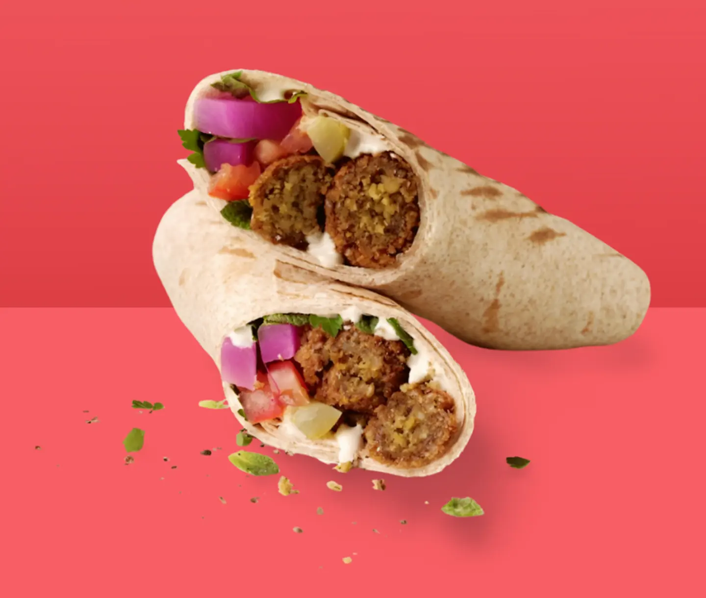 ساندويش فلافل مشكل.