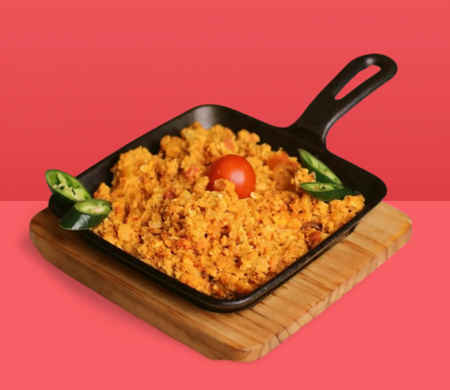 صحن شكشوكة بالجبن.