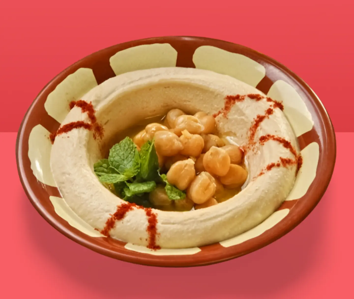 صحن حمص سادة.