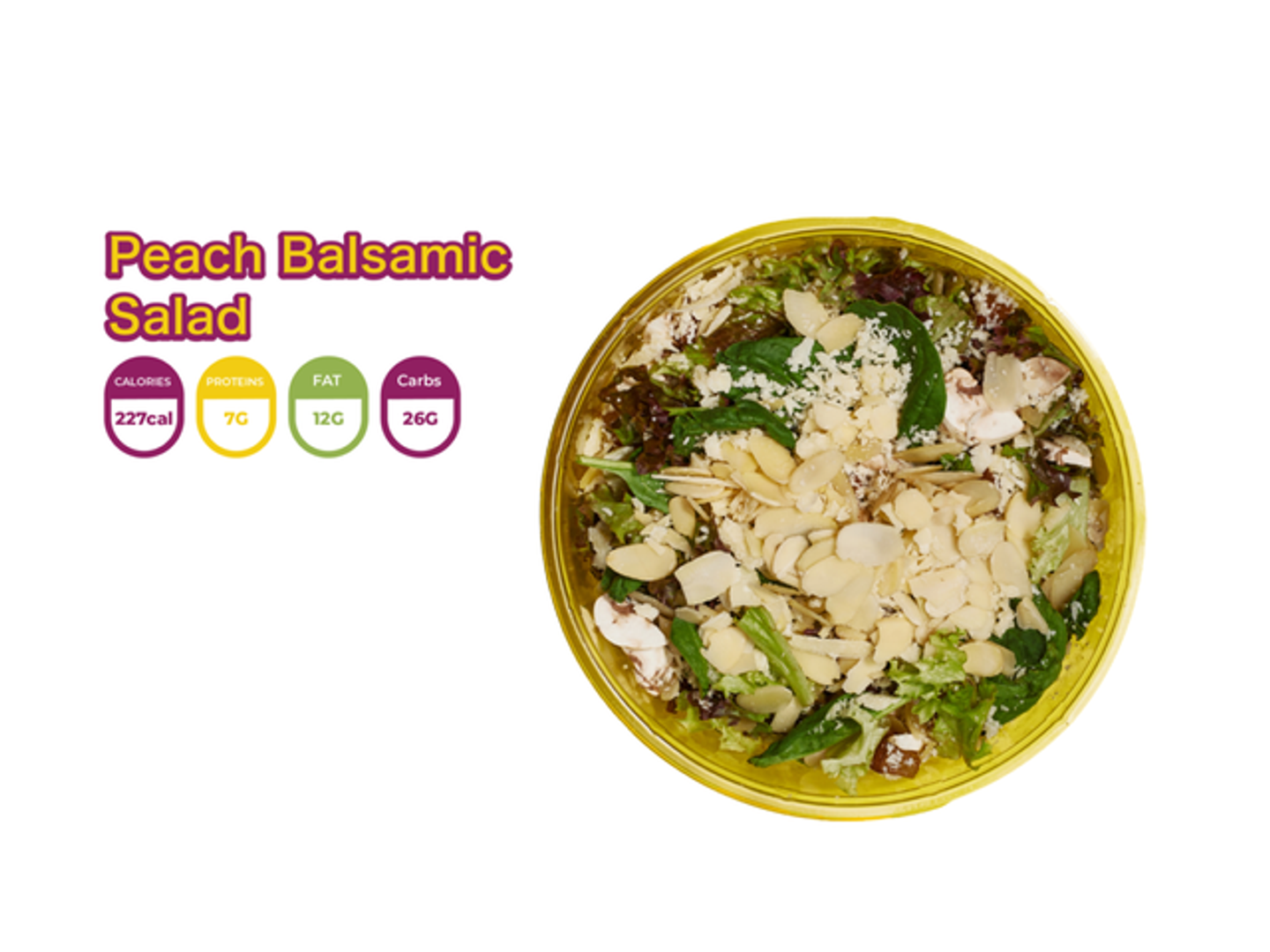 سلطة الخوخ بالبلسمك