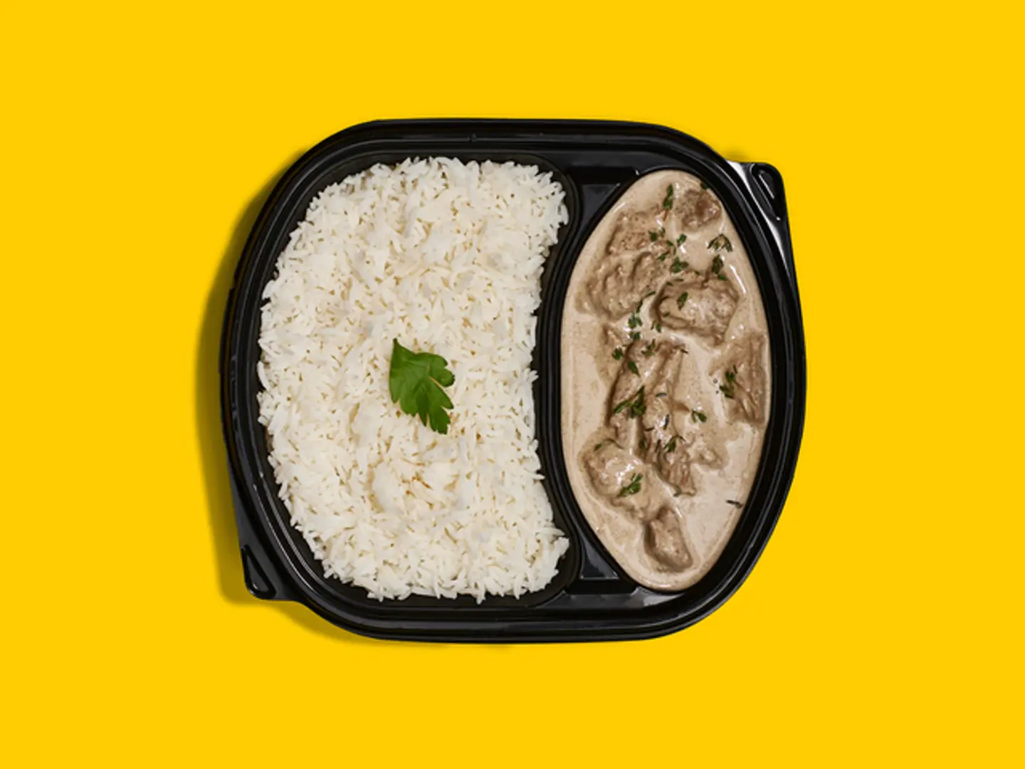 Steak Stroganoff With Rice