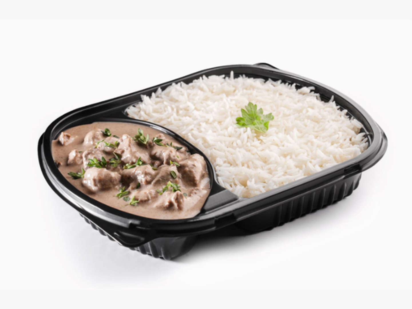 Steak Stroganoff With Rice