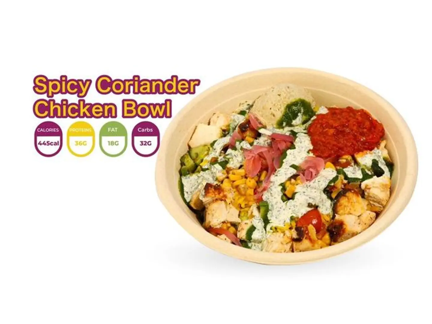Spicy Coriander Chicken Bowl