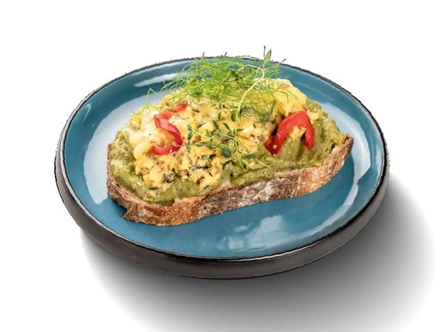 Avocado Toast With Scrambled Eggs