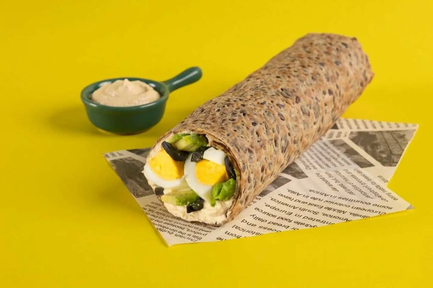 Egg Avo & Hummus Wrap