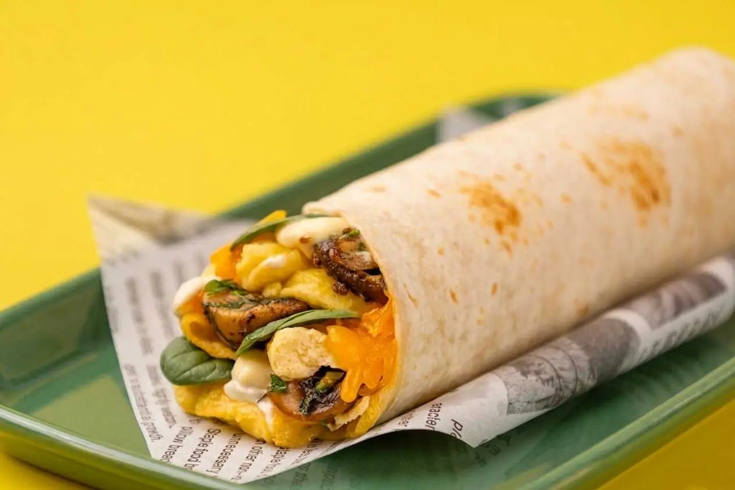 Mushroom Omelette Wrap