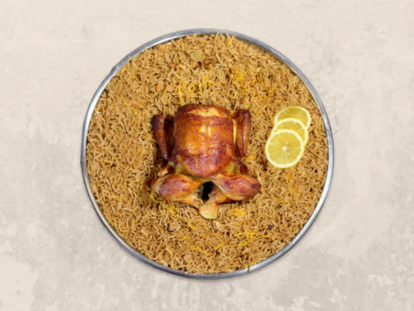One Piece Of Grilled Chicken Cable Rice
