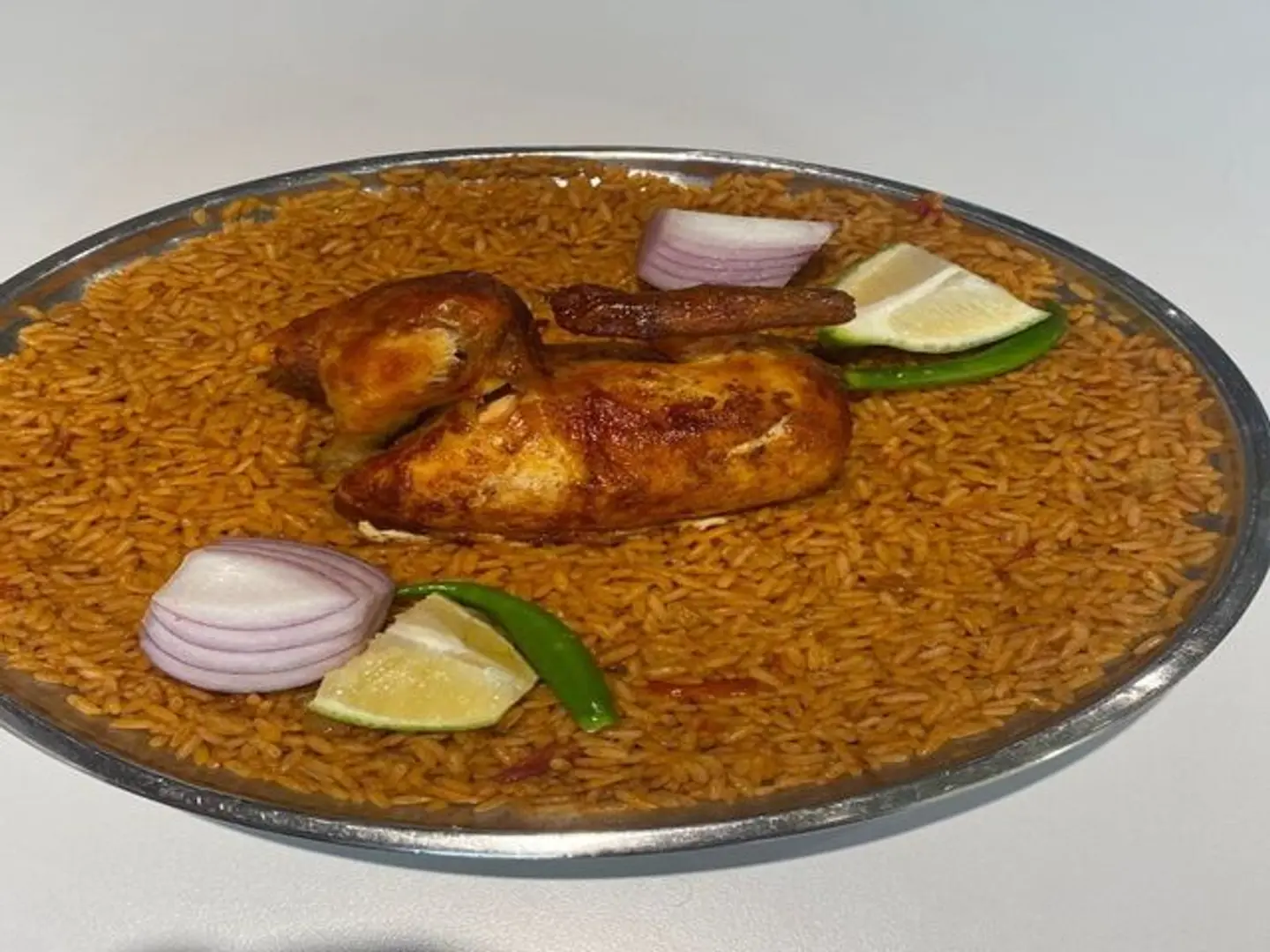 Half Of The Chicken Grill Rice In The Past