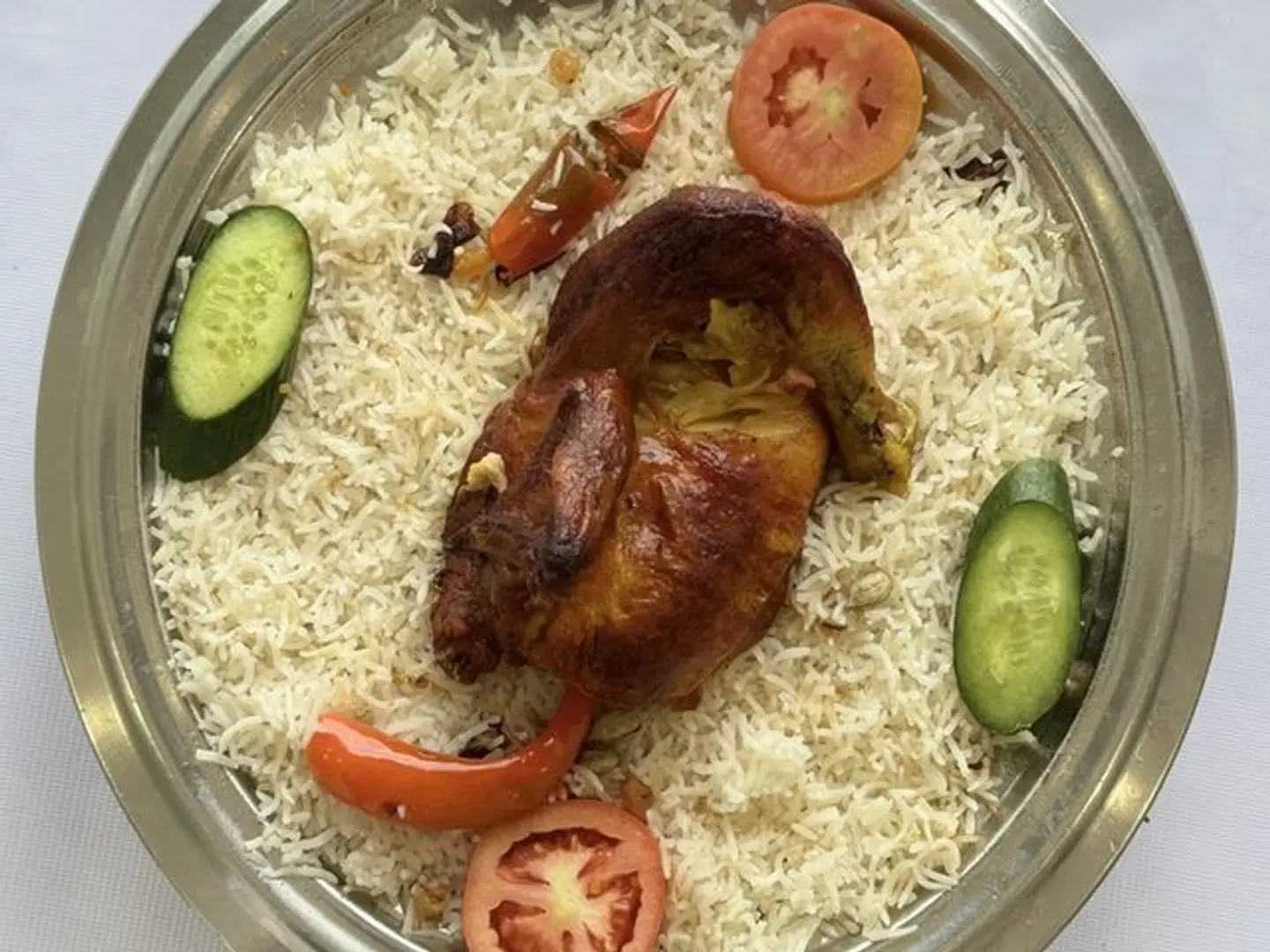 Half Chicken Grill Popular Rice