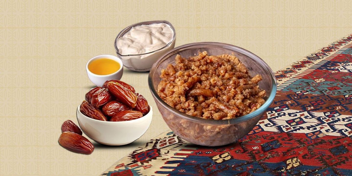 Dates Fattah With Cream And Ghee