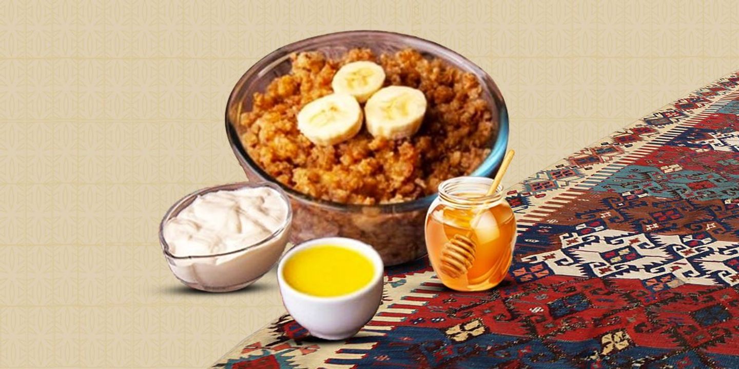 Masoub With Cream, Ghee And Honey