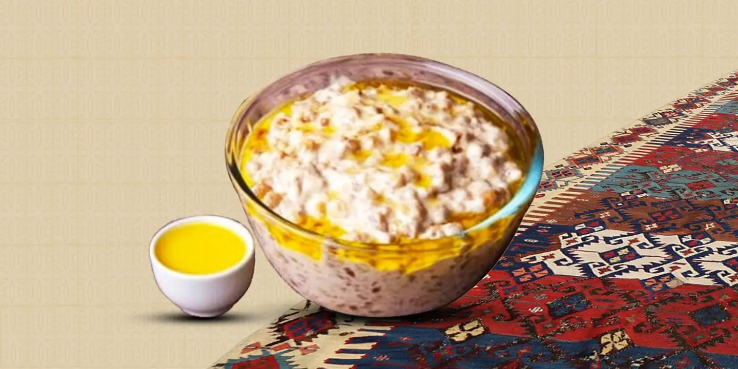 معصوب بالقشطة والسمن