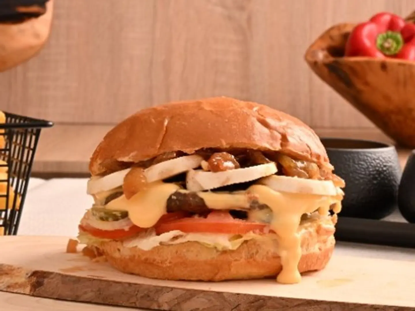 Mushroom Bacon Burger