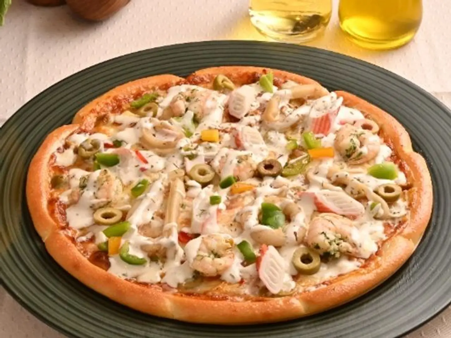 Seafood Ranch Pizza