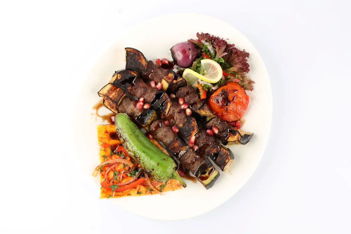 R Kabab Eggplant / (1) Person (3) Skewers