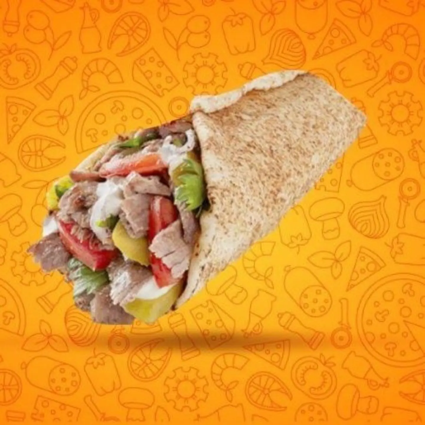 ساندوتش شاورما لحم