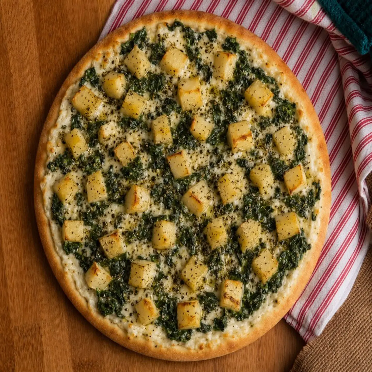 Spinach Potato Manakish