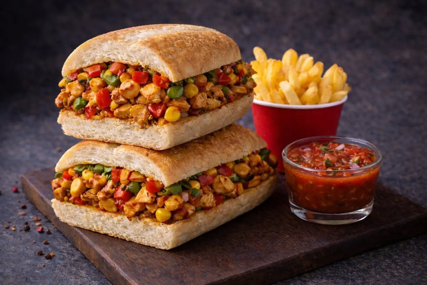 وجبة دجاج مكسيكي