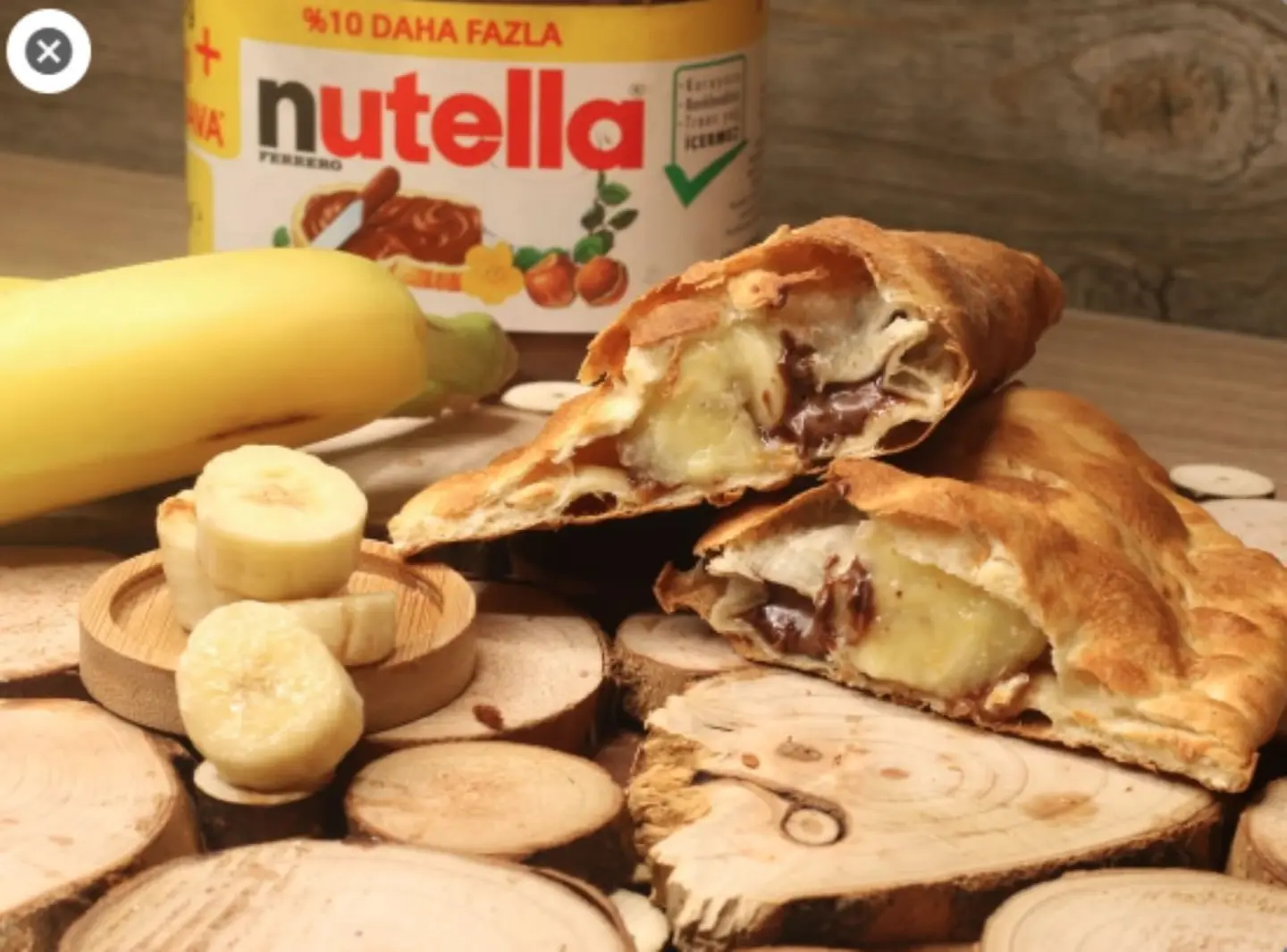 مناقيش شوكولاتة نوتيلا مع موز