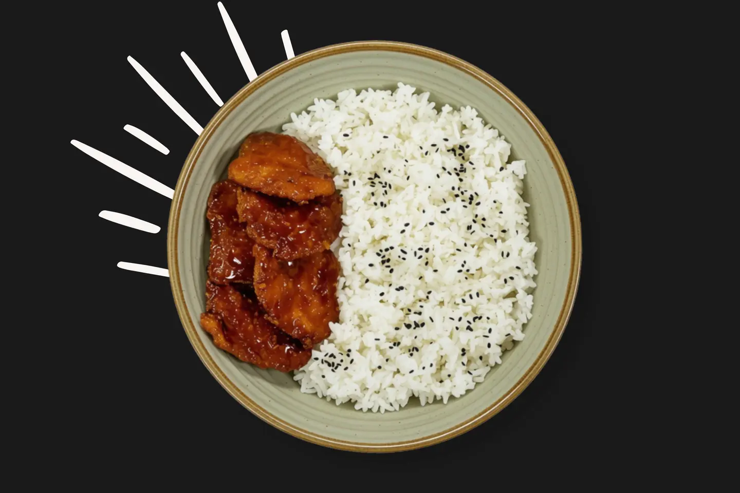 Korean Chicken With Rice