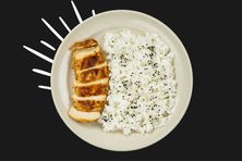 صدر دجاج مشوي مع أرز