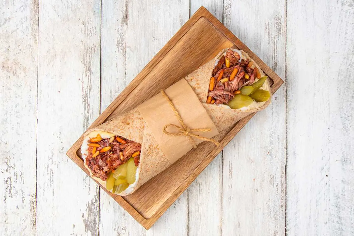 Chicken Musakhan And Hummus Wrap