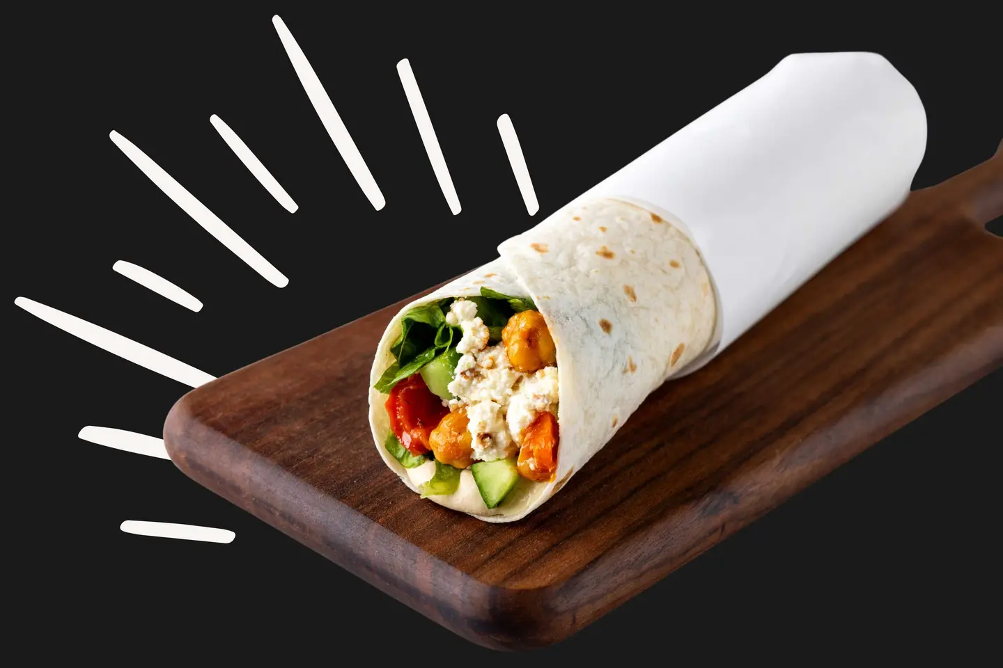 Hummus Veggie Wrap