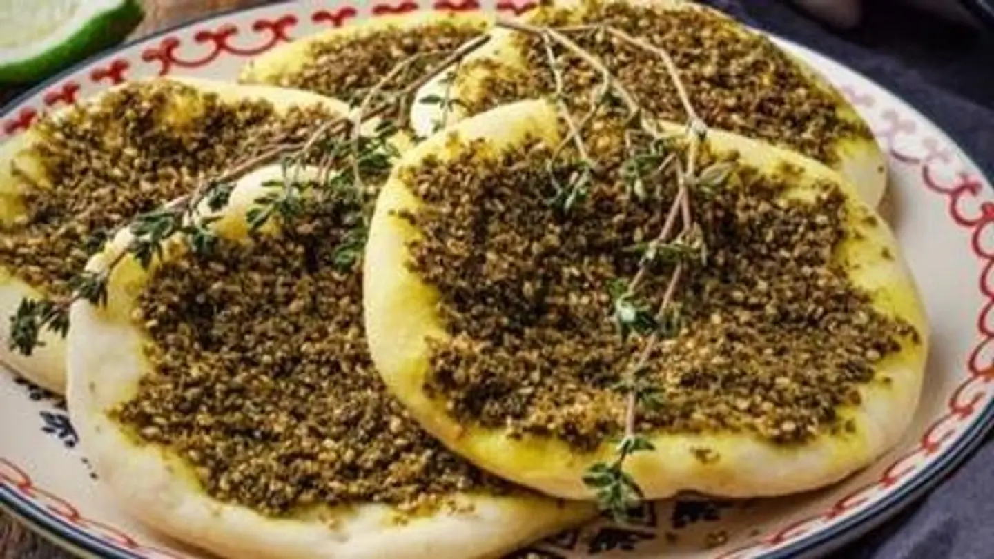 Labneh With Zaatar Manakish