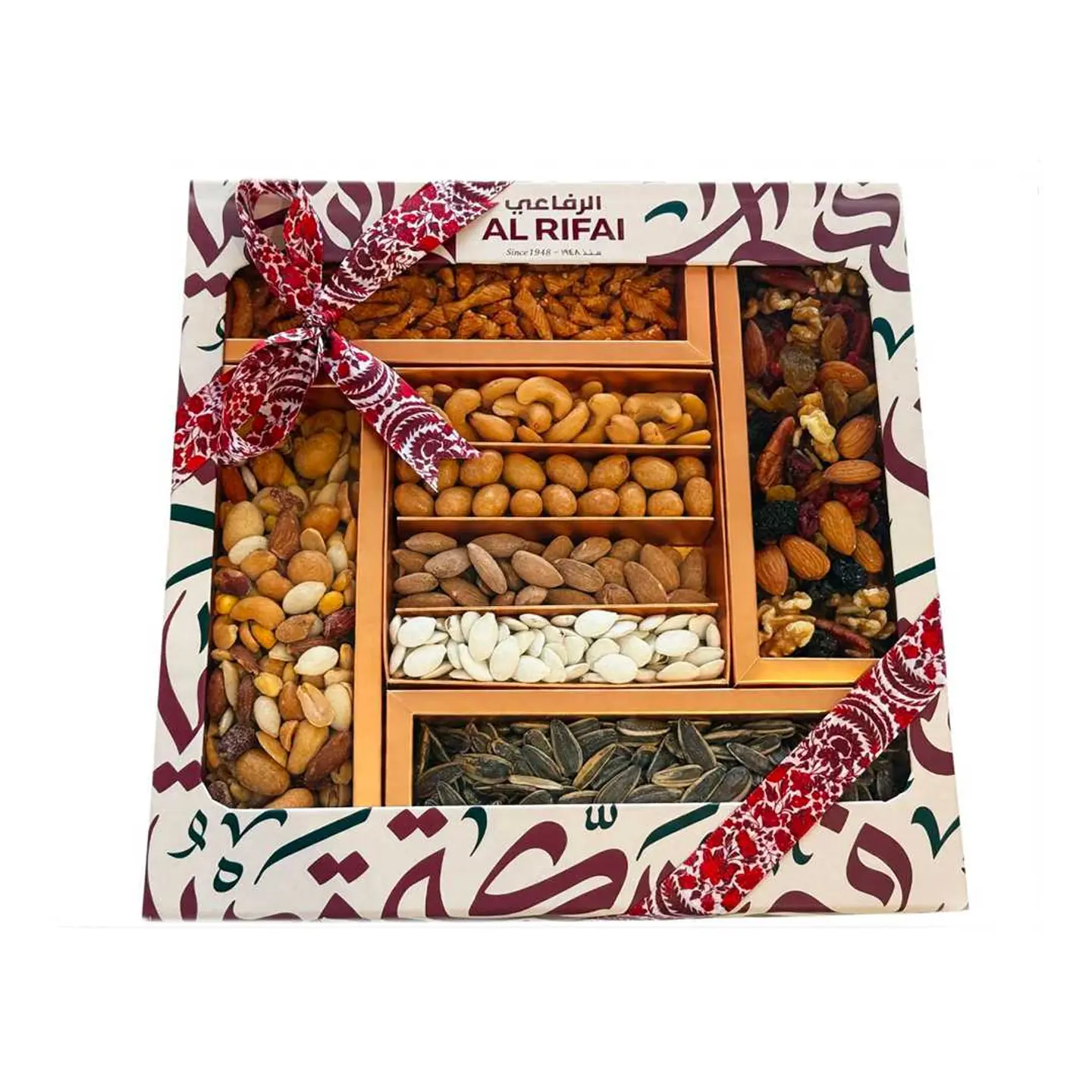 Nuts Gold Box With Window