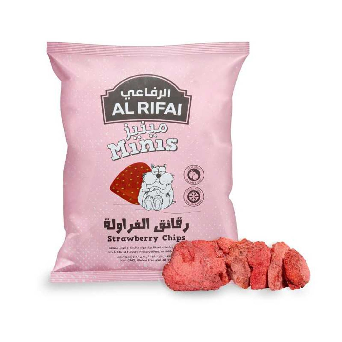 Mini Dried Strawberry Chips 15g