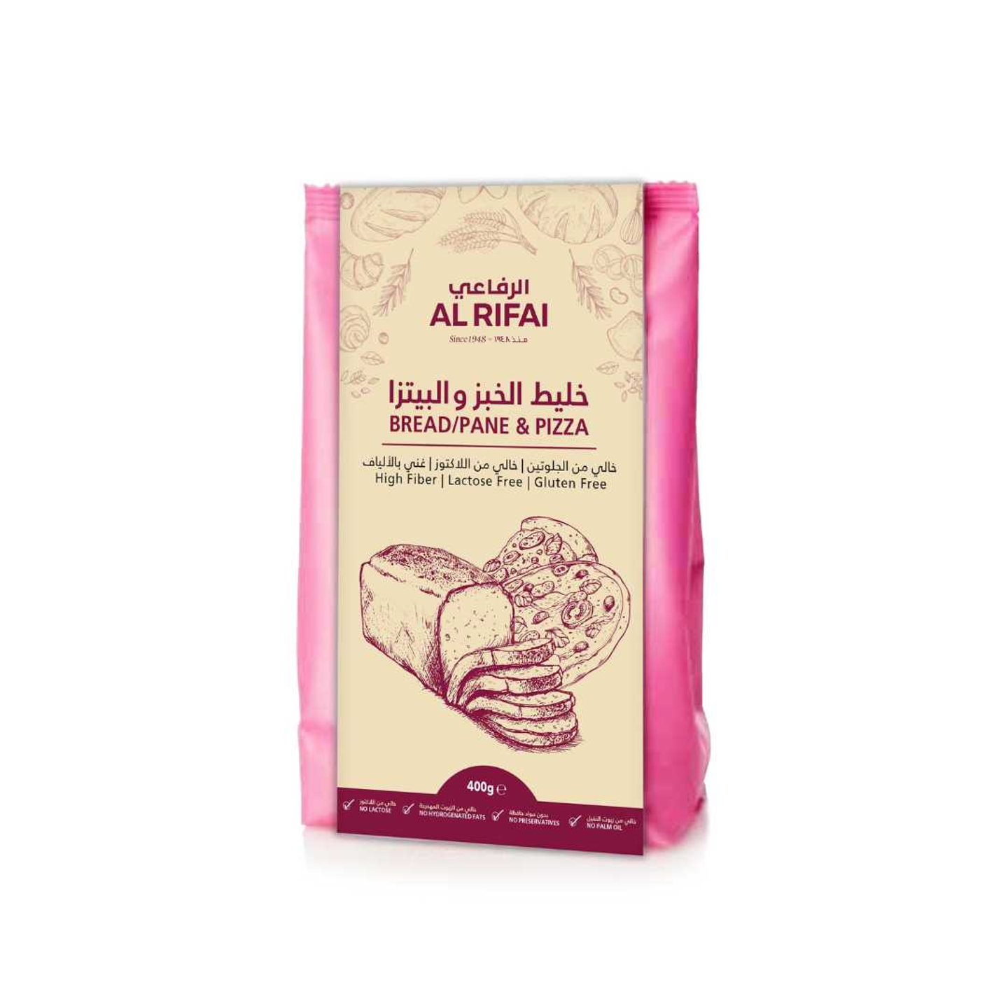 خليط الخبز والبيتزا 400ج