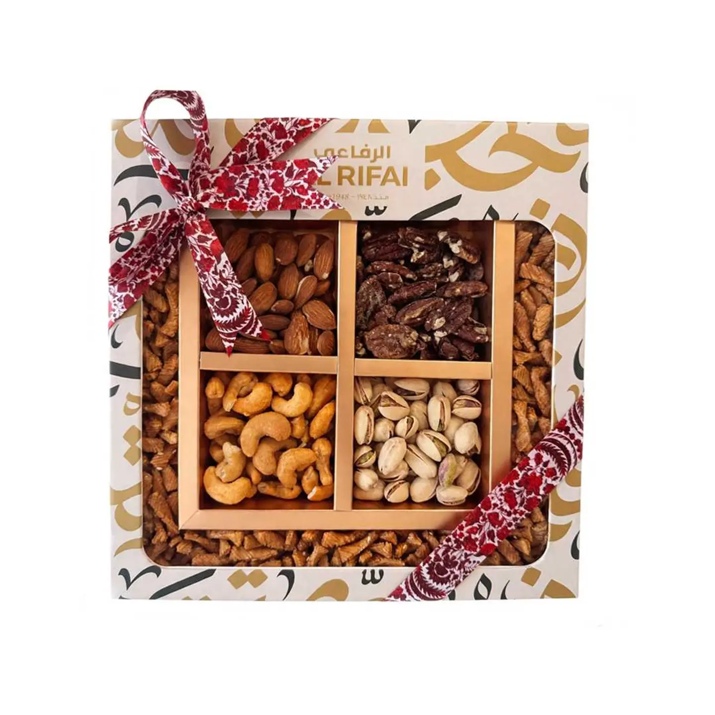 Nuts Burgundy Box With Window
