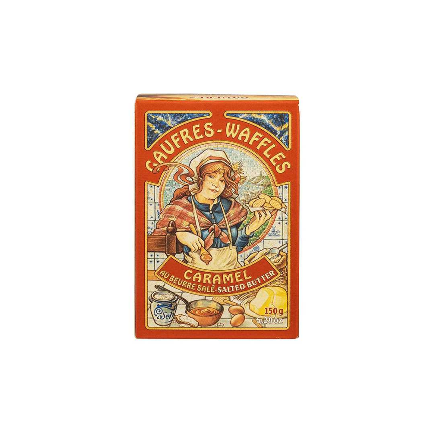 وافل بالكراميل والزبدة المالحة 150ج
