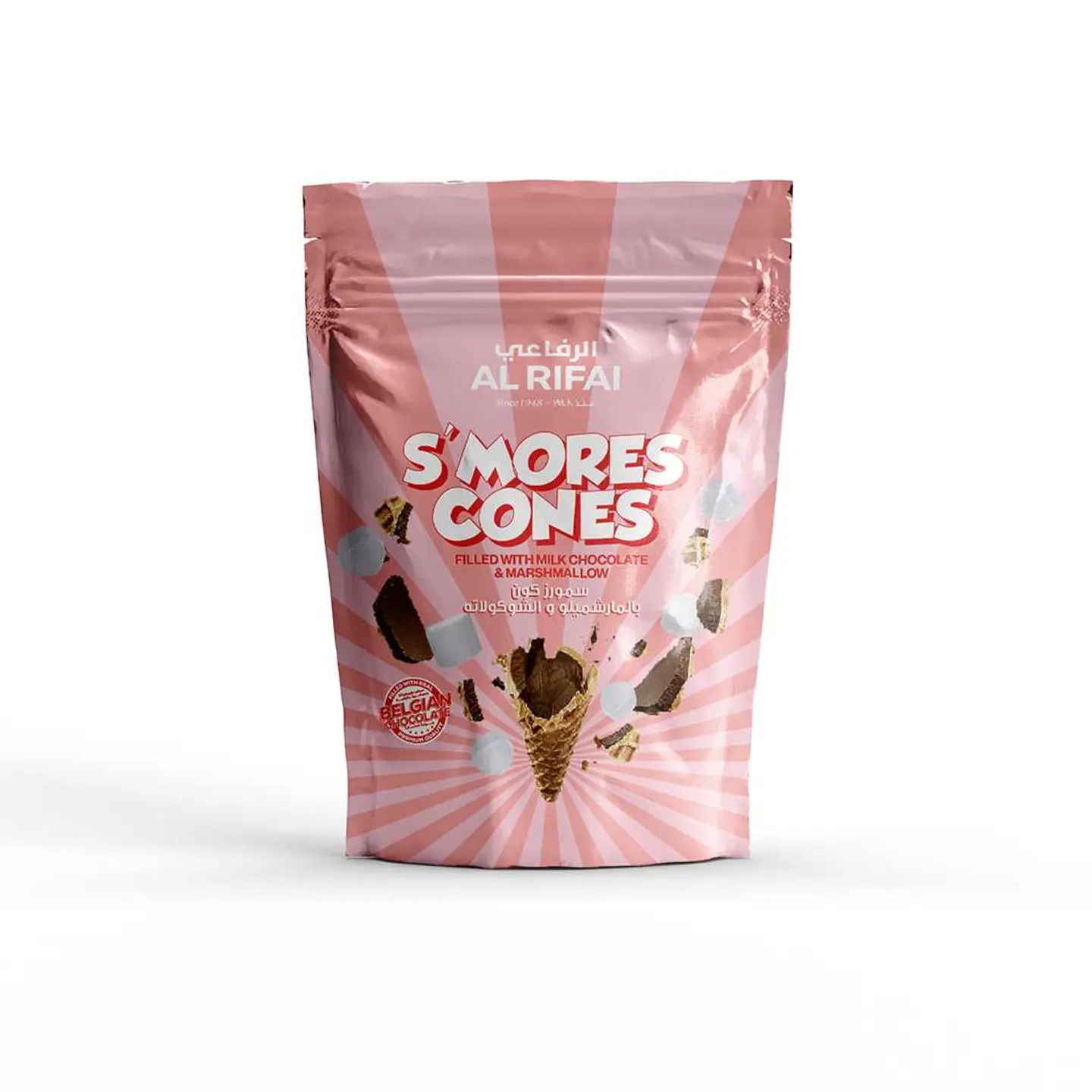وافل مارشميلو وشوكولاتة الحليب 120ج