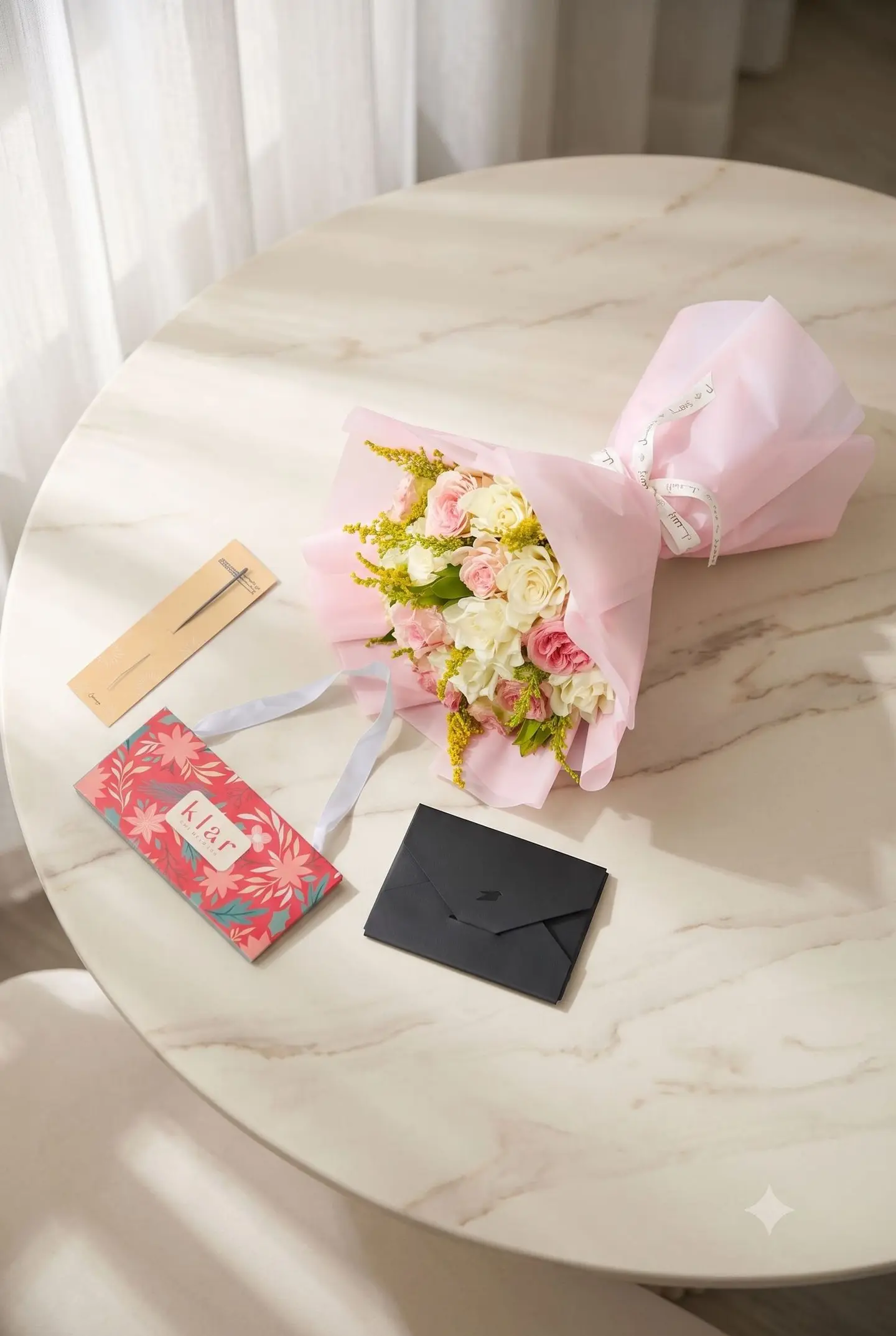 A Complimentary Hot Stone Massage Service From Clar Spa With A Bouquet Of Roses