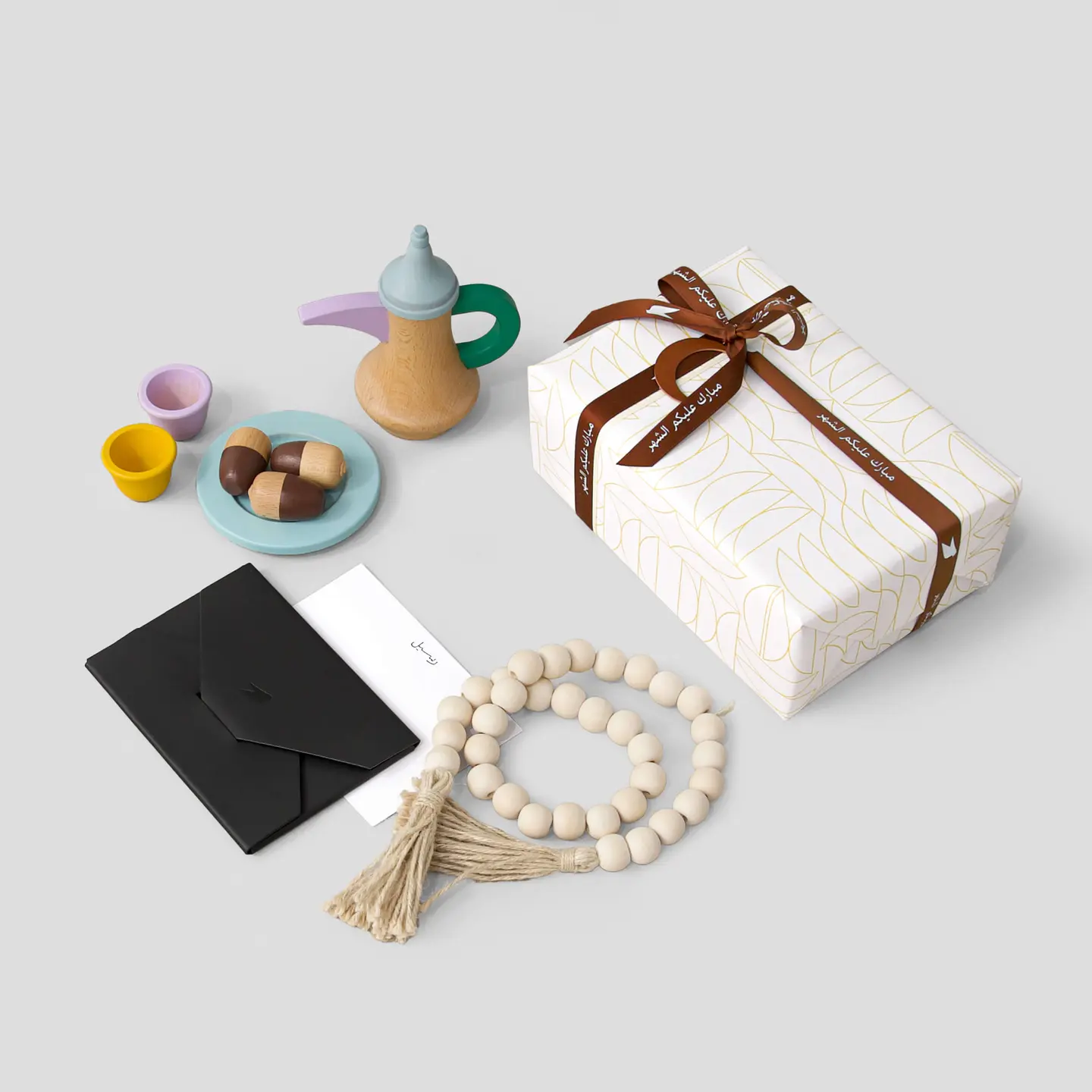 هدية طقم دلة خشبي رمضان ٢٠٢٦
