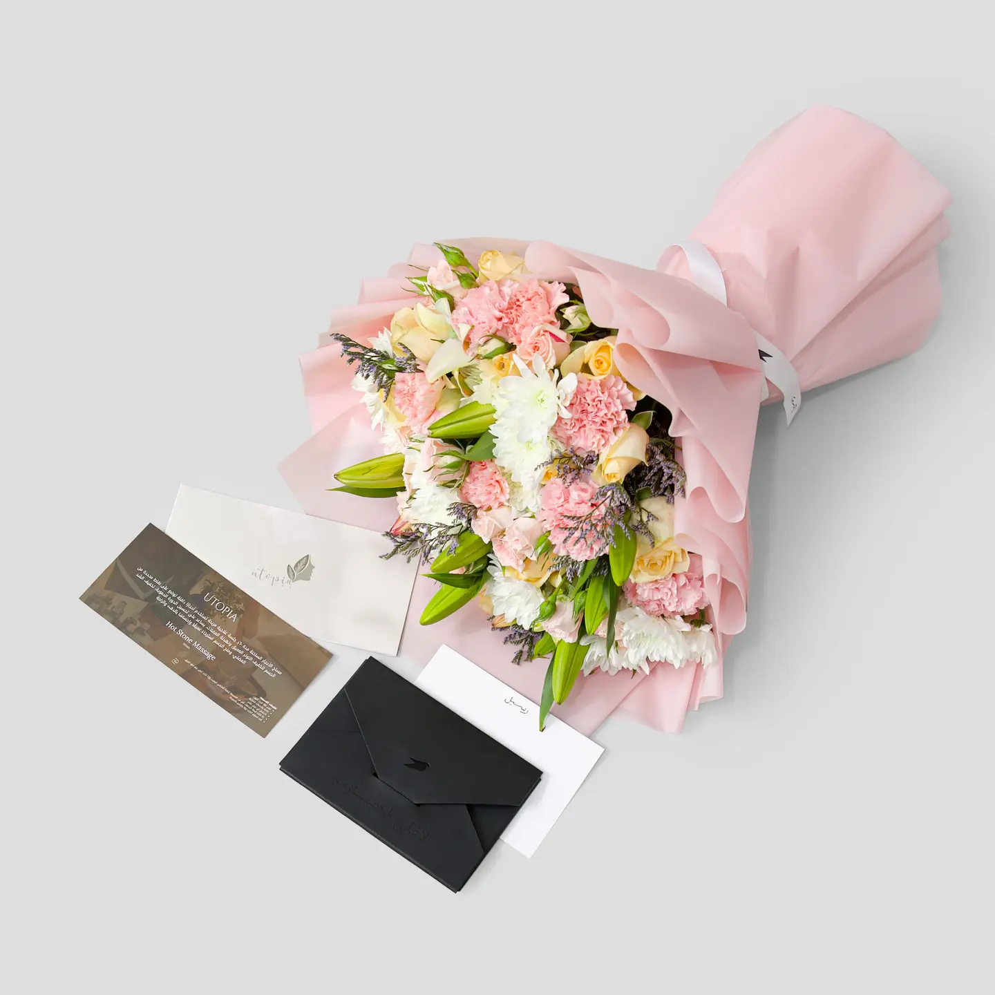 هدية خدمة منزلية بمساج الأحجار الساخنة من يوتوبيا سبا