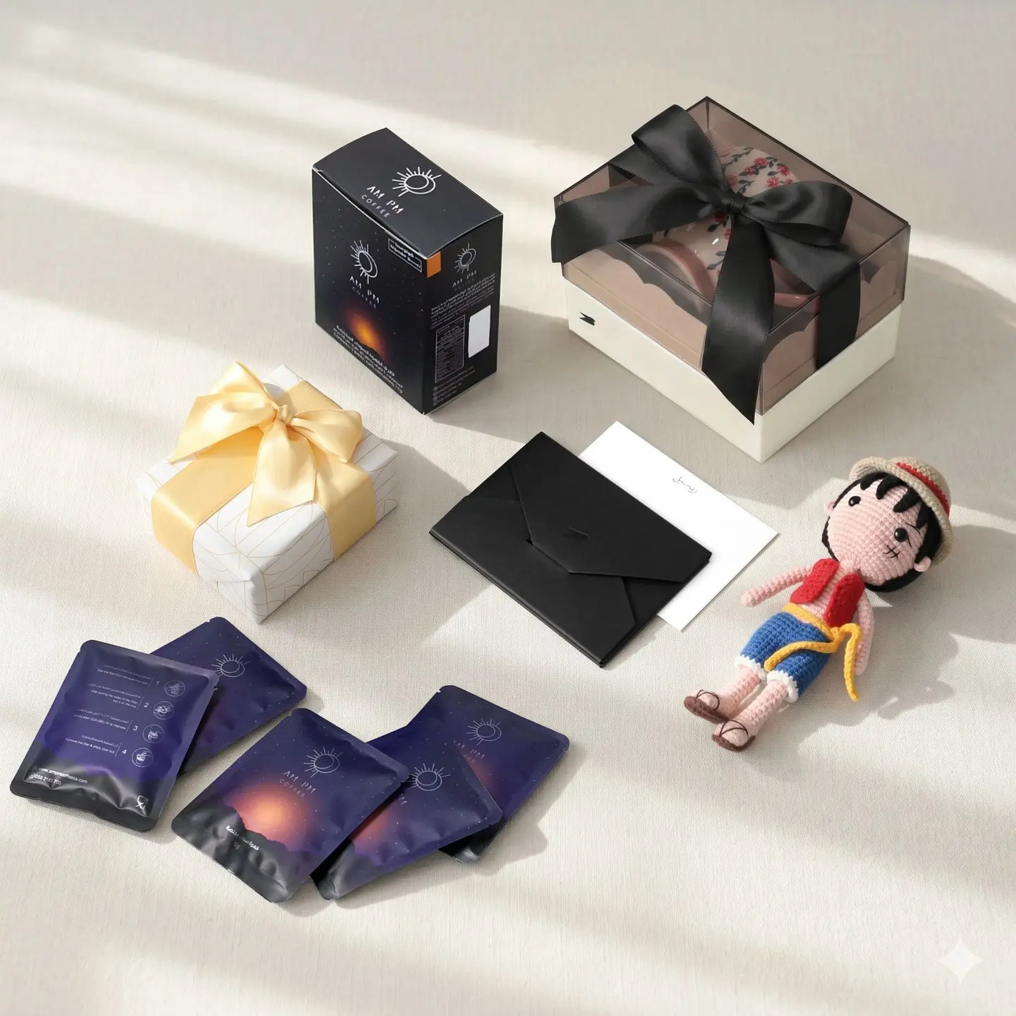 A Gift Of A Rose Mug And A Luffy Doll