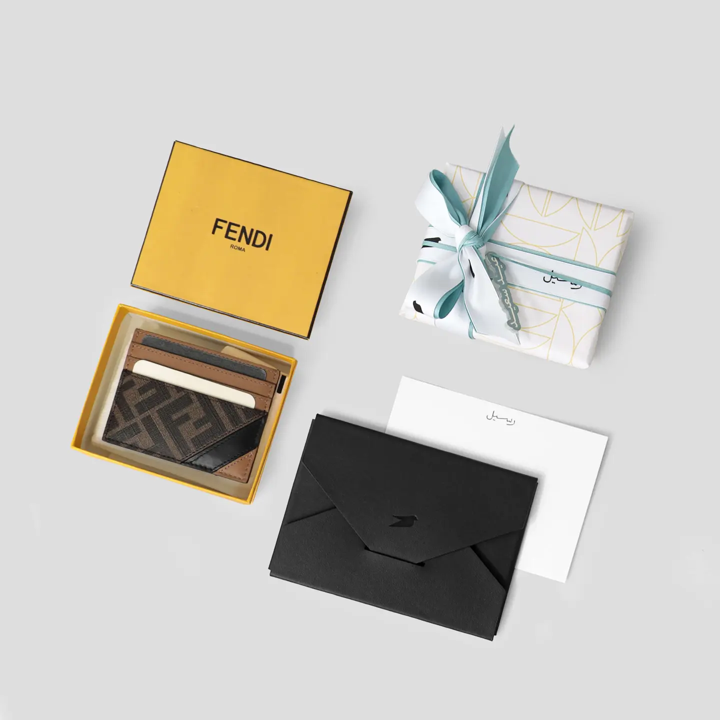 A Brown Fendi Wallet As A Gift
