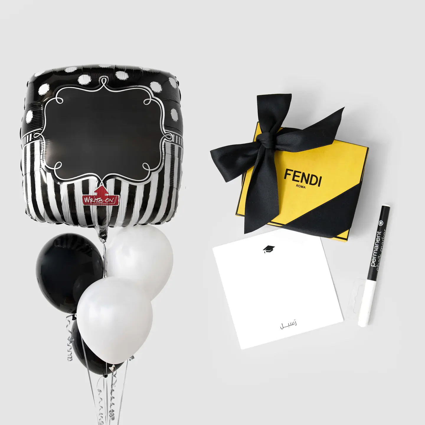 Graduation Gift Fendi Wallet With Balloon