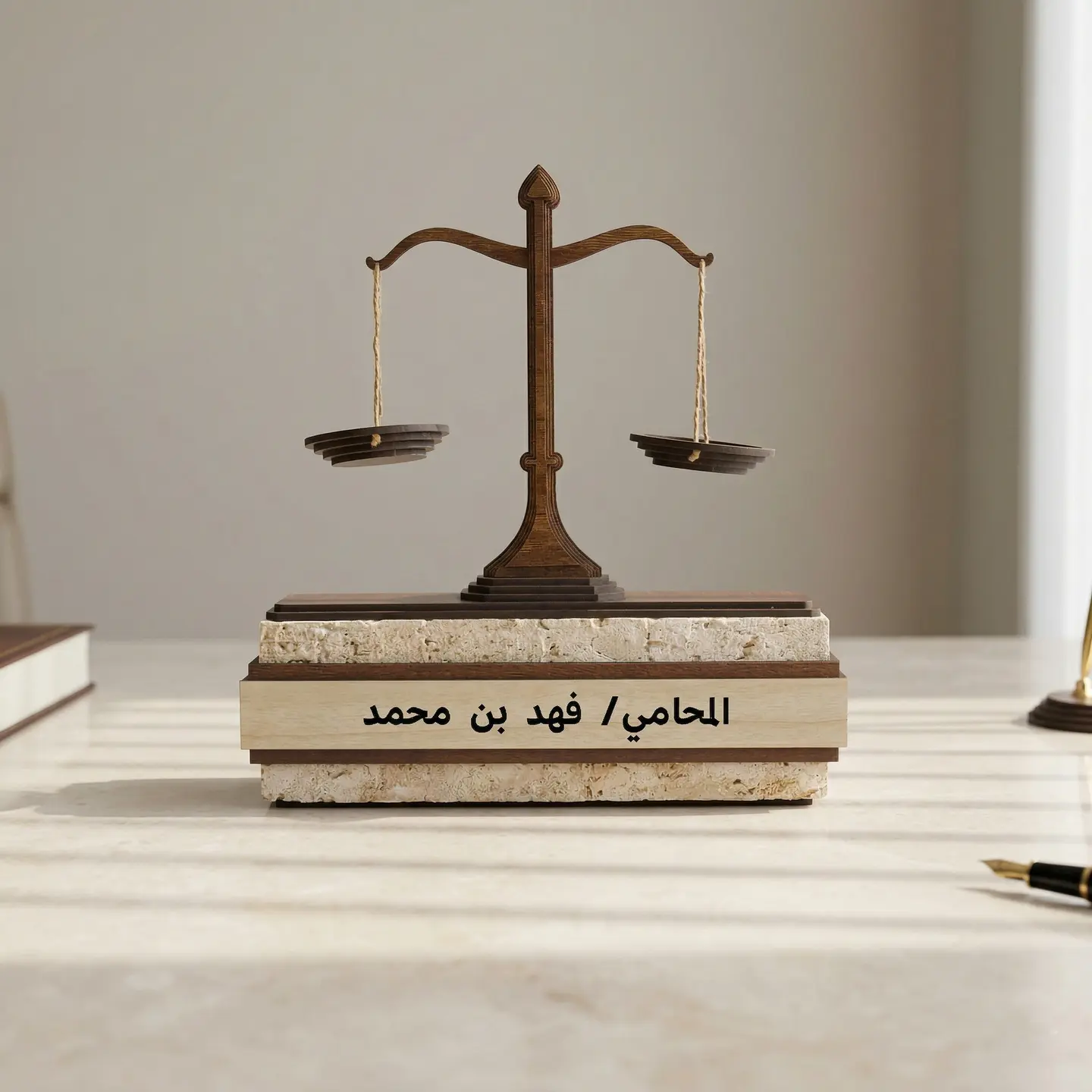مجسم الميزان المحامي