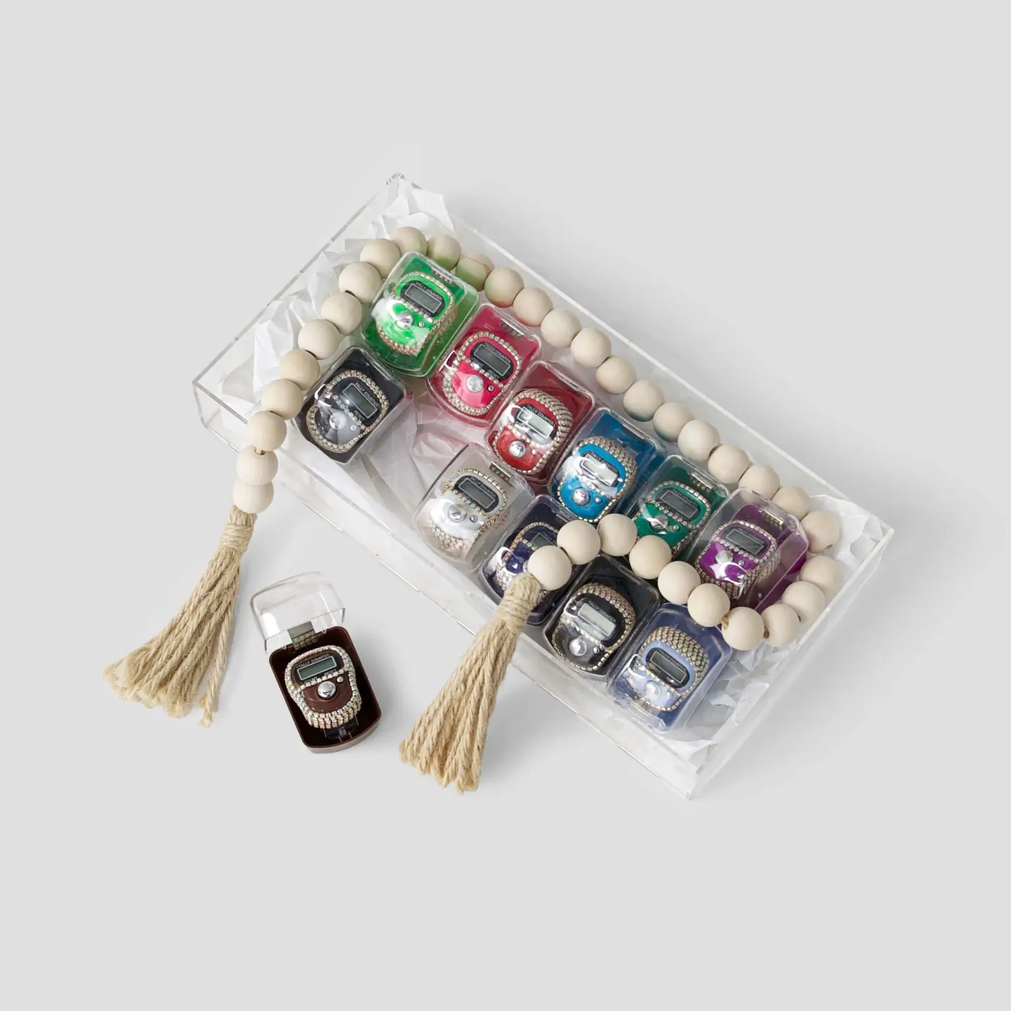 Ramadan Crystal Prayer Bead Ring Giveaways