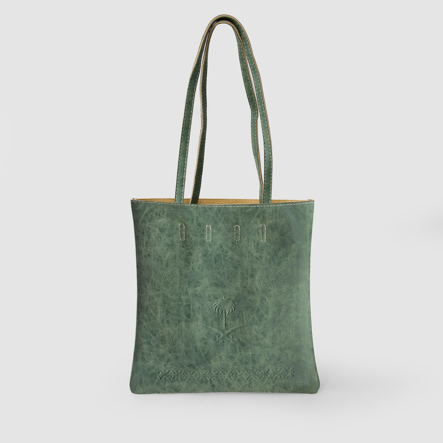 حقيبة بشعار سيفين ونخلة أخضر